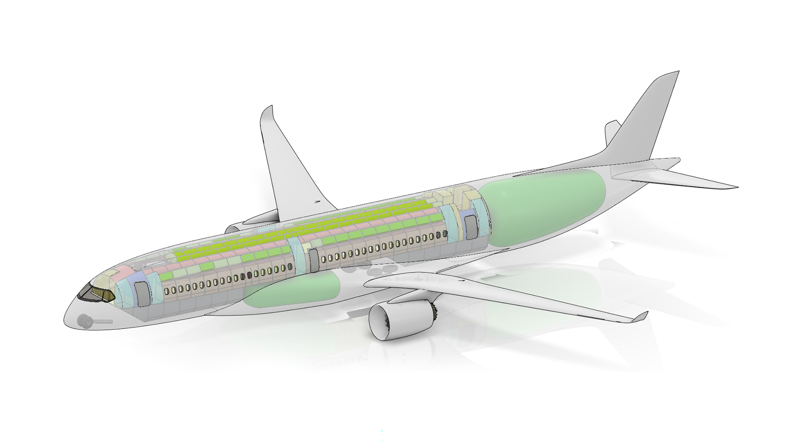 FZM-1 G.1 - Transparent - Isometric - LG Retracted enlarged